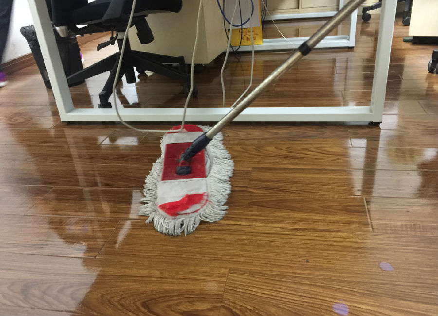 同心县木地板保洁案例